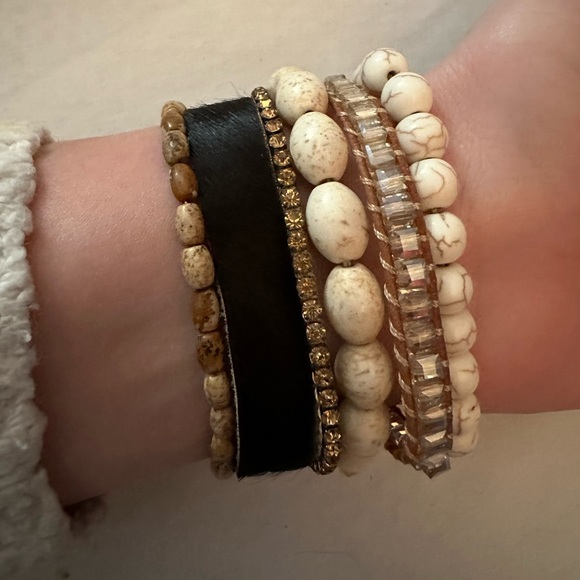 Victoria Emerson Stacked Cuff Bracelet - Picture 2 of 10